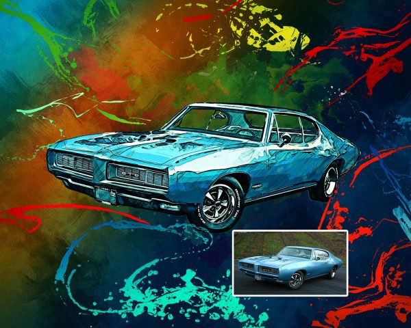 Classic Car GTO Poster Digital Artwork