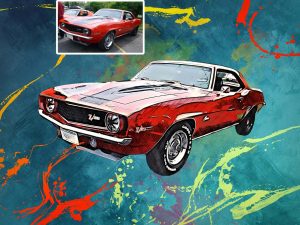 American Muscle Car Digital Art