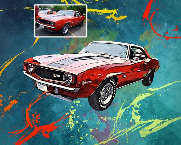 American Muscle Car Digital Art