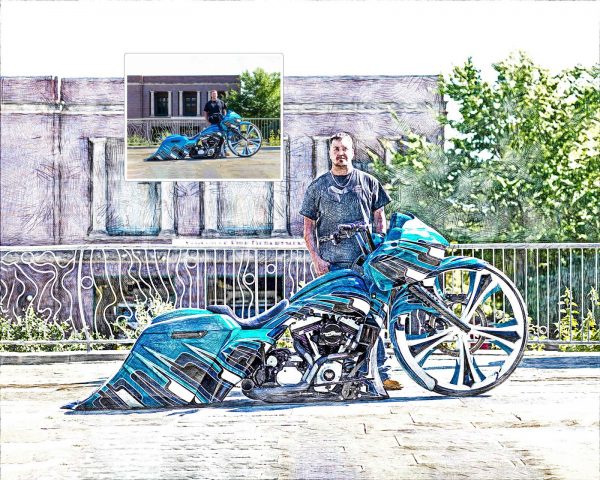 Gift for Motorcycle Riders Digital Art