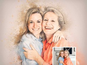 Mother's Day Portrait - Color Chalk