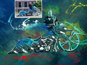 cool Motorcycle Custom Digital art